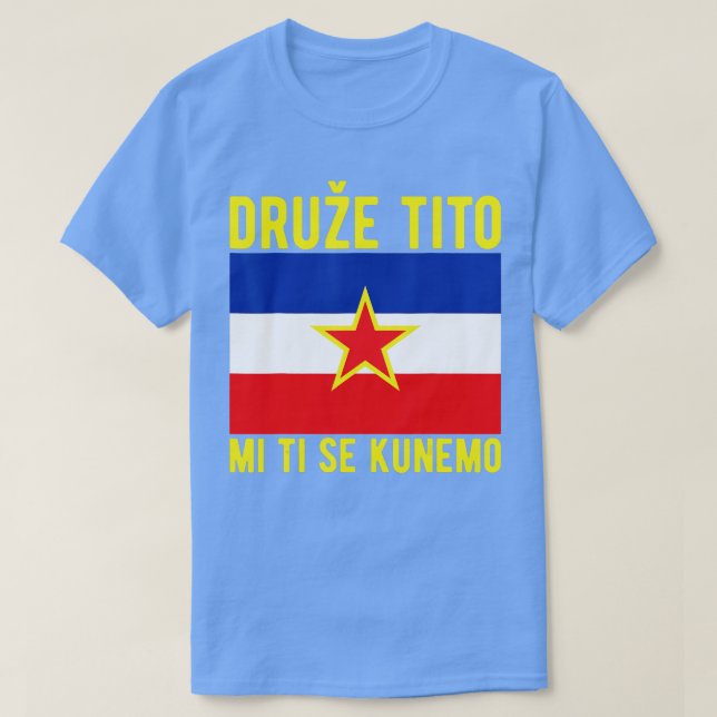 T-shirt Drapeau yougoslave Balkans RSFRY Josip Broz Tito Y (Design devant)