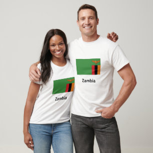 T-shirt Drapeau Zambie