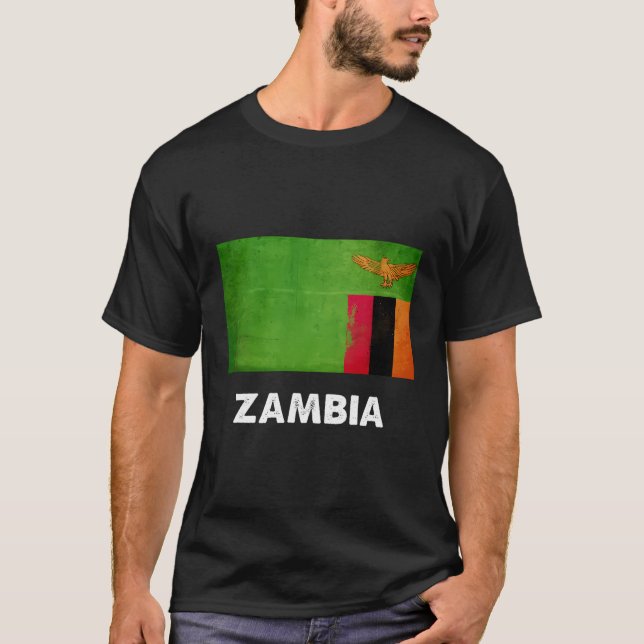 T-shirt Drapeau zambien (Devant)