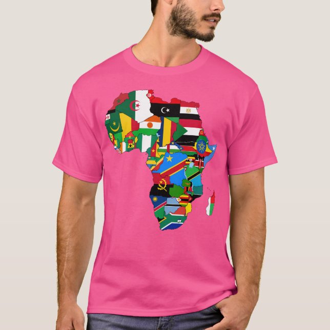 T-shirt Drapeaux africains (Devant)