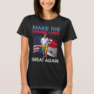 T-shirt Drapeaux Américains Donald Trump Rendre Le Canal D
