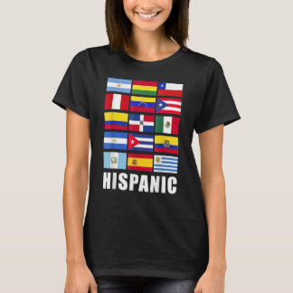 T-shirt Drapeaux américains hispaniques Latina Hispanique 