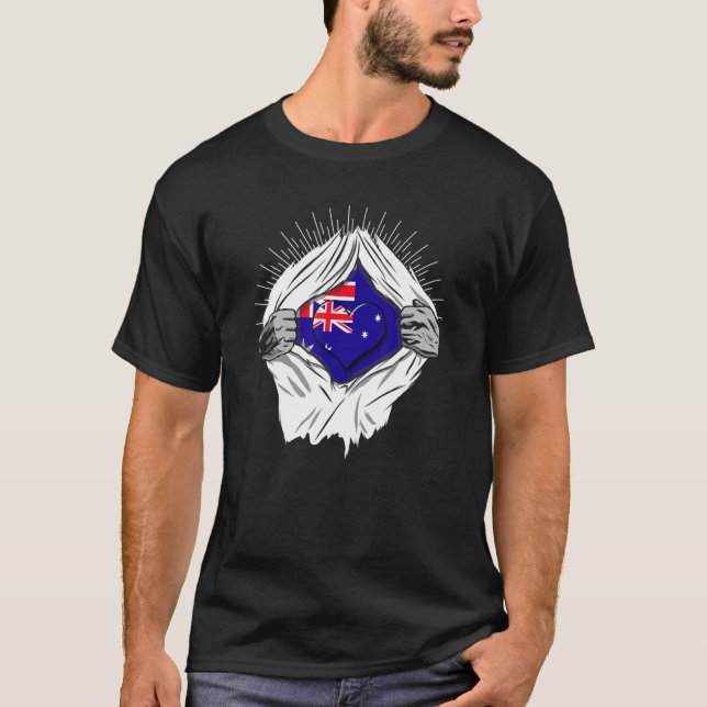 T-shirt Drapeaux australiens Accueil Australie (Devant)