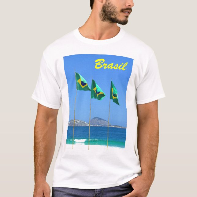 T-shirt Drapeaux brésiliens (Devant)