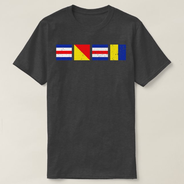 T-shirt Drapeaux coquins C O C K (Design devant)