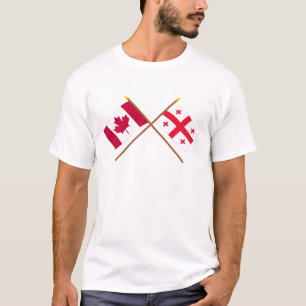 T-shirt Drapeaux croisés par République du Canada et de