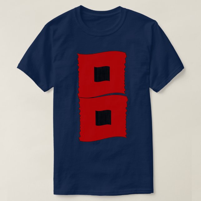 T-shirt Drapeaux d'avertissement d'ouragan Drapeaux d'orag (Design devant)