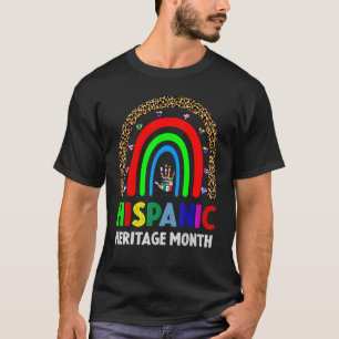 T-shirt Drapeaux de célébration du Mois du patrimoine hisp