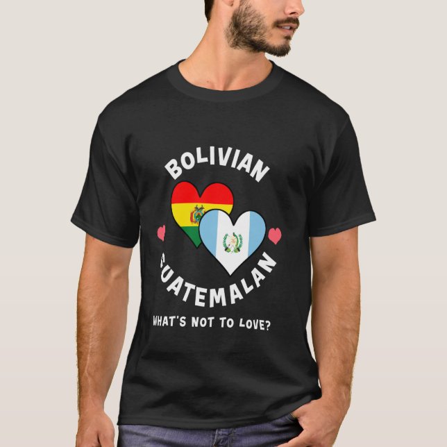 T-shirt Drapeaux de cœur de Qu'est-ce qu'on n'aime pas che (Devant)