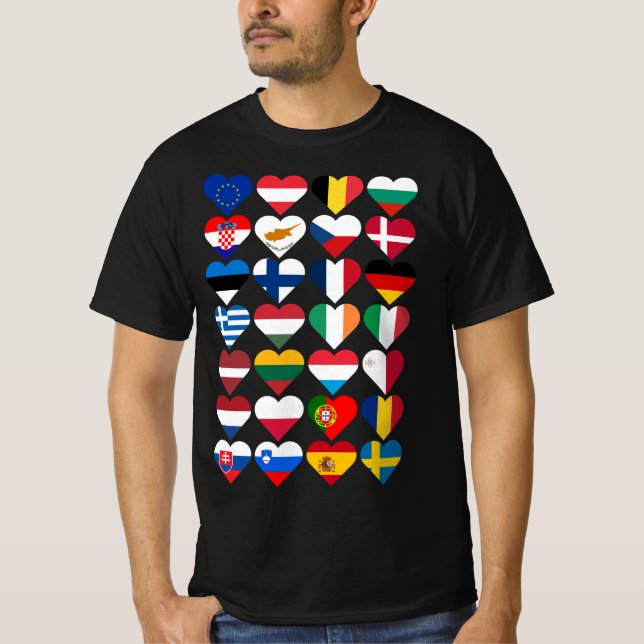 T-shirt Drapeaux de l'Union européenne  (Devant)