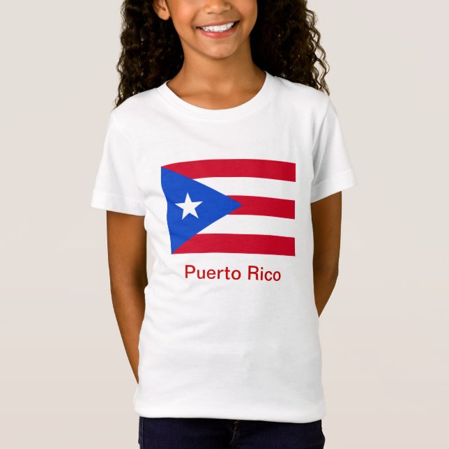 T-Shirt Drapeaux de Porto Rico (Devant)