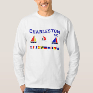 T-shirt Drapeaux de signal de Sc de Charleston