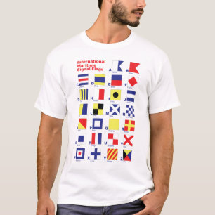 T-shirt Drapeaux de signal maritimes internationaux