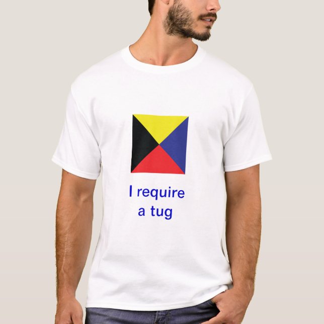 T-shirt Drapeaux de signal maritimes internationaux (Devant)