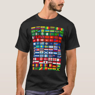 T-shirt Drapeaux des pays du monde