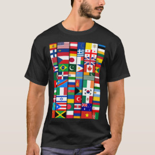 T-shirt Drapeaux des pays du monde International