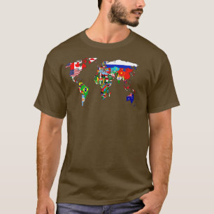 T-shirt Drapeaux Des Pays Du Monde International Fl