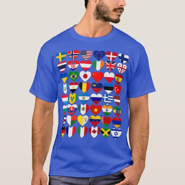 T-shirt Drapeaux des pays du mondeInternational (Devant)