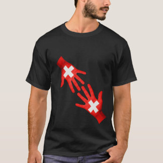 T-shirt drapeaux design premium unisex à manches courtes t