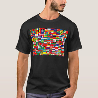 T-SHIRT DRAPEAUX DU MONDE