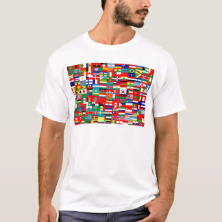T-SHIRT DRAPEAUX DU MONDE