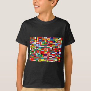 T-SHIRT DRAPEAUX DU MONDE