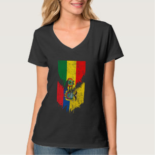 T-shirt Drapeaux équatoriens boliviens arrachés Bolivie Eq