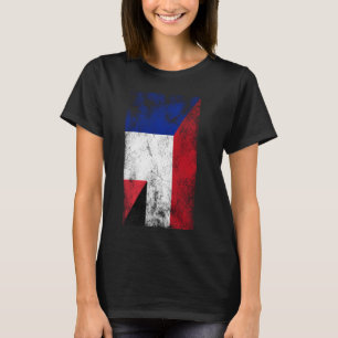 T-shirt Drapeaux France Yémen - Français Yéménite