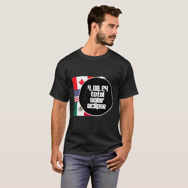 T-shirt Drapeaux internationaux Eclipse (Devant entier)