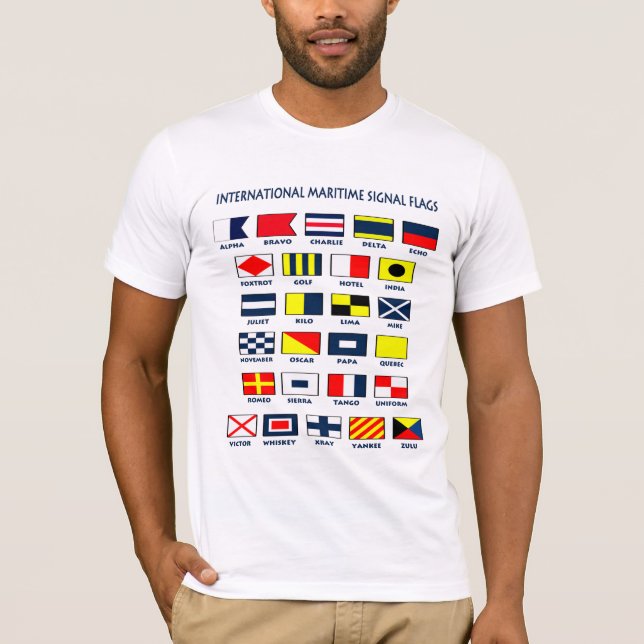 T-shirt Drapeaux maritimes (Devant)