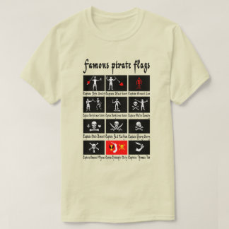 T-shirt Drapeaux pirates célèbres