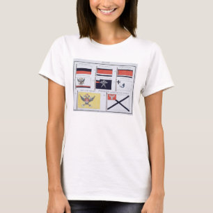 T-shirt Drapeaux russes, tiré d'un livre français de Drape