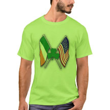 Drapeaux shamrocks 'n USA & IRISH