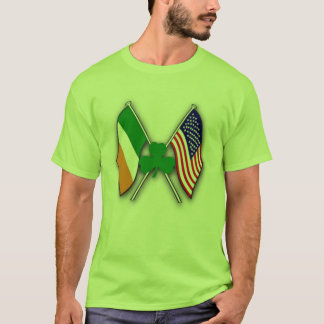 T-shirt Drapeaux shamrocks 'n USA & IRISH