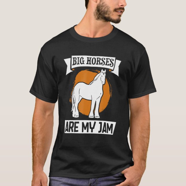 T-shirt Draught Scotland Horse for Horseback Rider Clydesd (Devant)