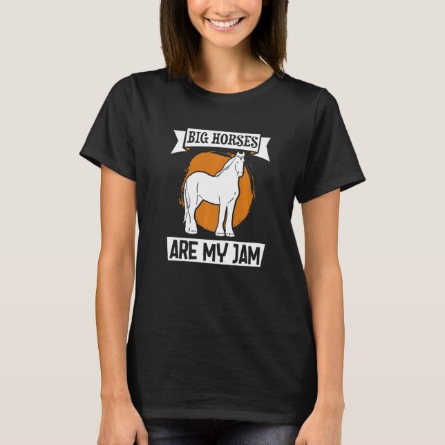 T-shirt Draught Scotland Horse for Horseback Rider Clydesd (Devant)