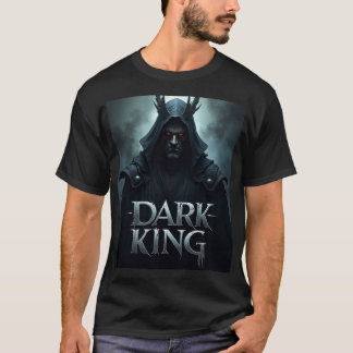 T-shirt Draw logo gaming with text"Dark King"