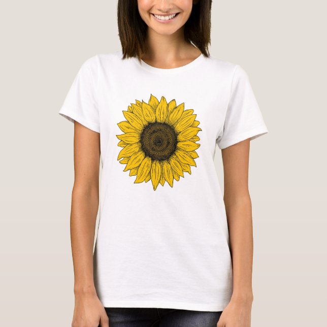 T-shirt Drawing de Sunflower (Devant)