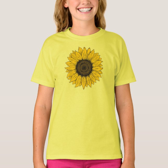 T-shirt Drawing de Sunflower (Devant)