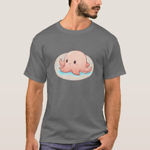 T-shirt Drawing of a rose Baby Octopus
