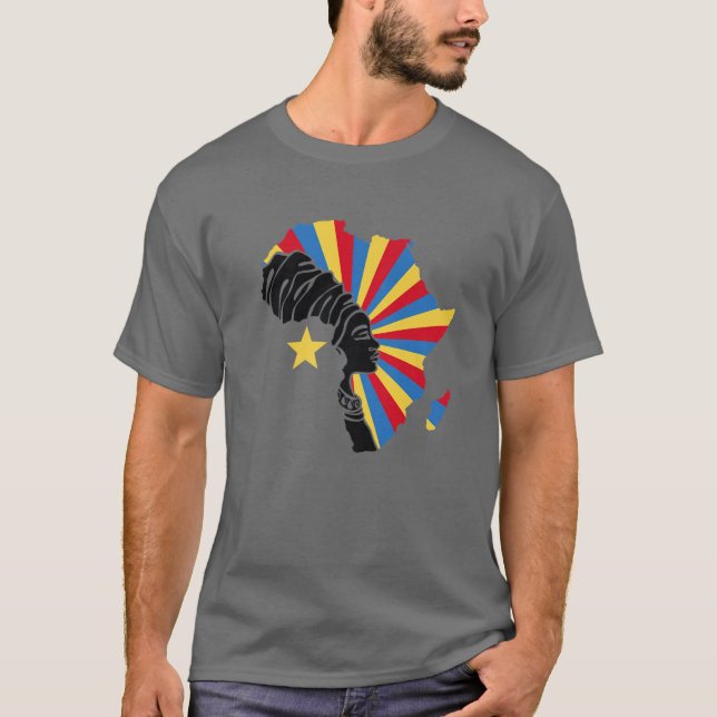 T-shirt DRC Democratic Republic Congo (Devant)
