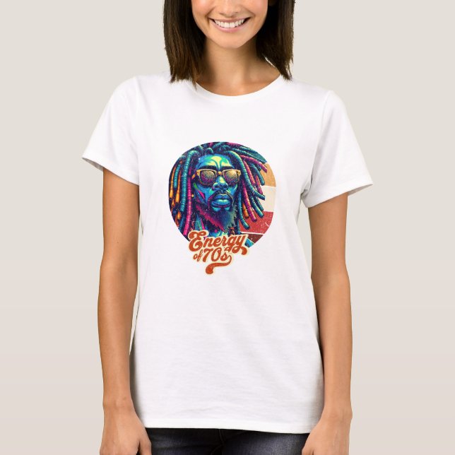 T-shirt Dreadlocks et Swirls (Devant)