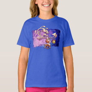 T-shirt DREAM BIG CHRISTMAS REINDEER par Jeff Willis Art