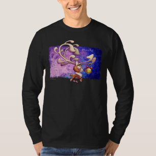 T-shirt DREAM BIG CHRISTMAS REINDEER par Jeff Willis Art