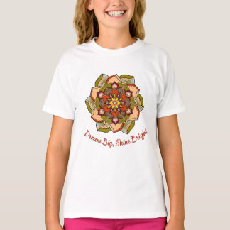 T-shirt Dream Big, Shine Bright Children's Mandala