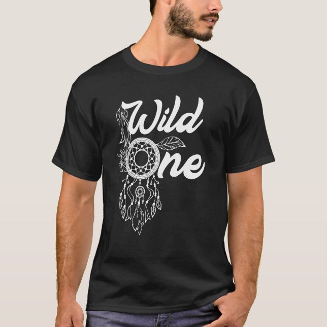 T-shirt Dream Catcher Dreamcatcher Native American Wild On (Devant)