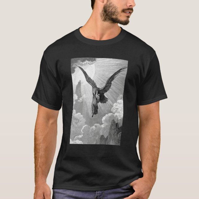 T-shirt Dream of the Eagle Gustave Dore Romanticism Art (Devant)