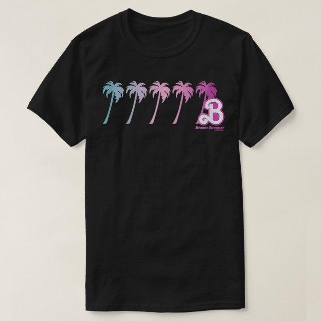 T-shirt Dream Summer Gradient Palm Trees (Design devant)