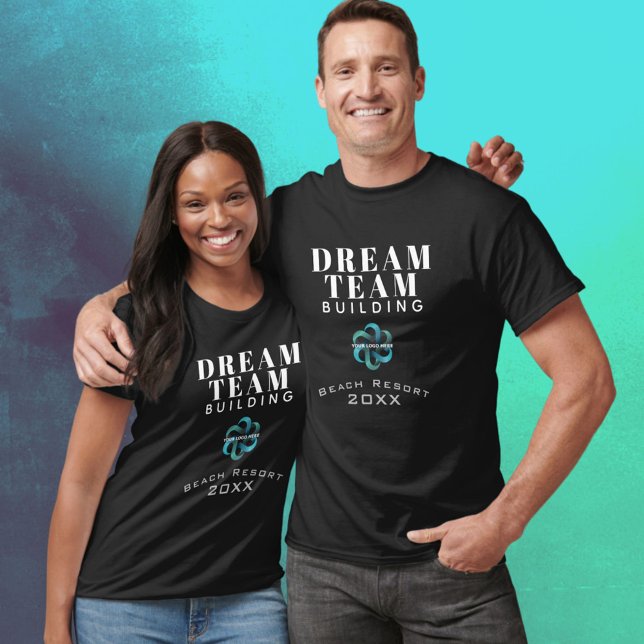 T-shirt Dream Team Building Black and White Logo Employé (Créateur téléchargé)