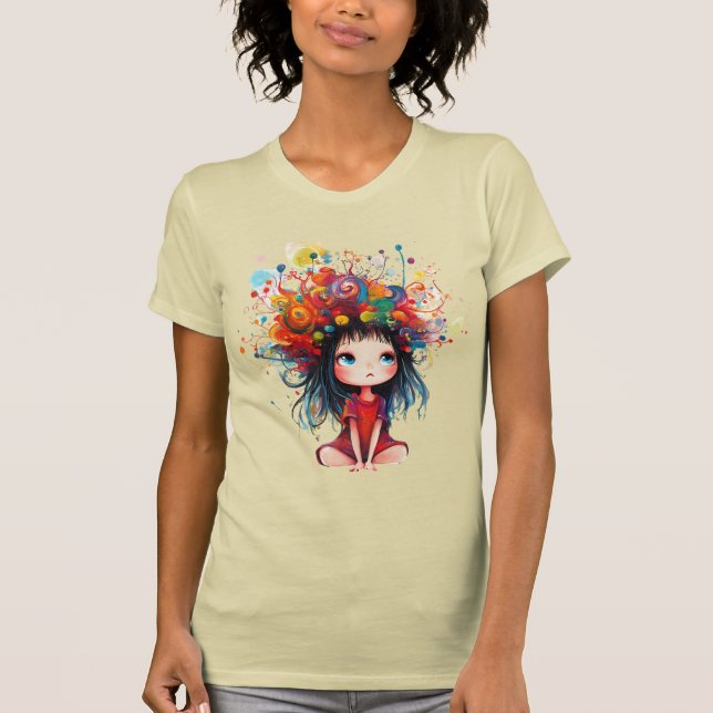 T-shirt DreamBloom : Colorez votre esprit (Devant)
